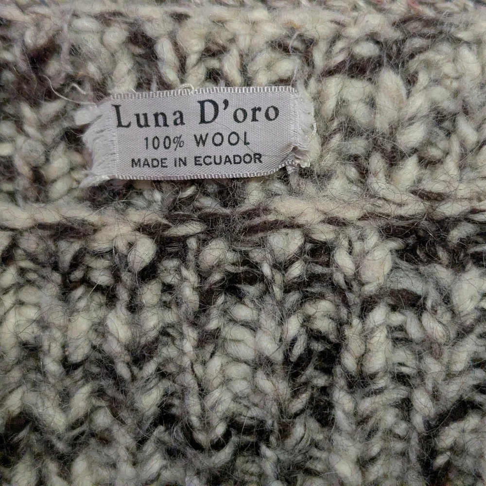 Vintage Chunky Knit Marled Wool Sweater - Picture 2 of 2